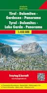 Autokarte Road Map Tirol Dolomiten Gardasee Panorama
